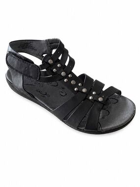 Baretraps Jesie Gladiator Sandals Women’s 7M Black Studded Comfort Strappy